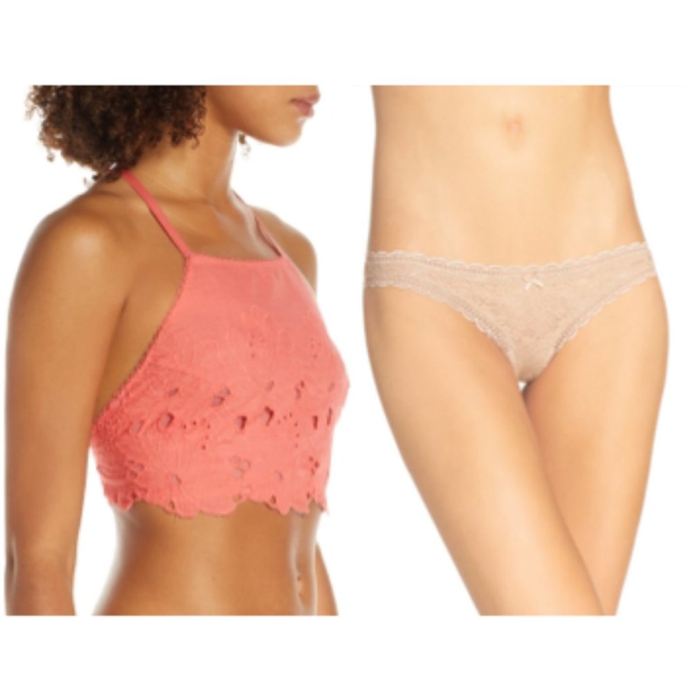 FP: JUNE BRALETTE & LACE TANGA UNDIES